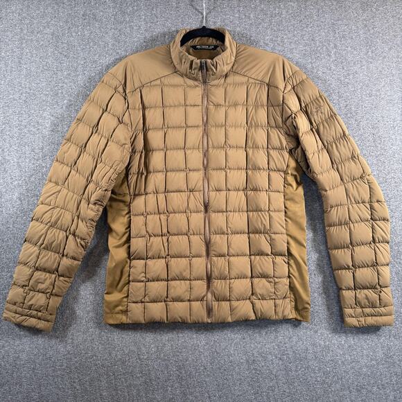 Arc'teryx Rico Jacket Men's Medium Tamais Brown Quilted Full Zip Insulated - Picture 16 of 16